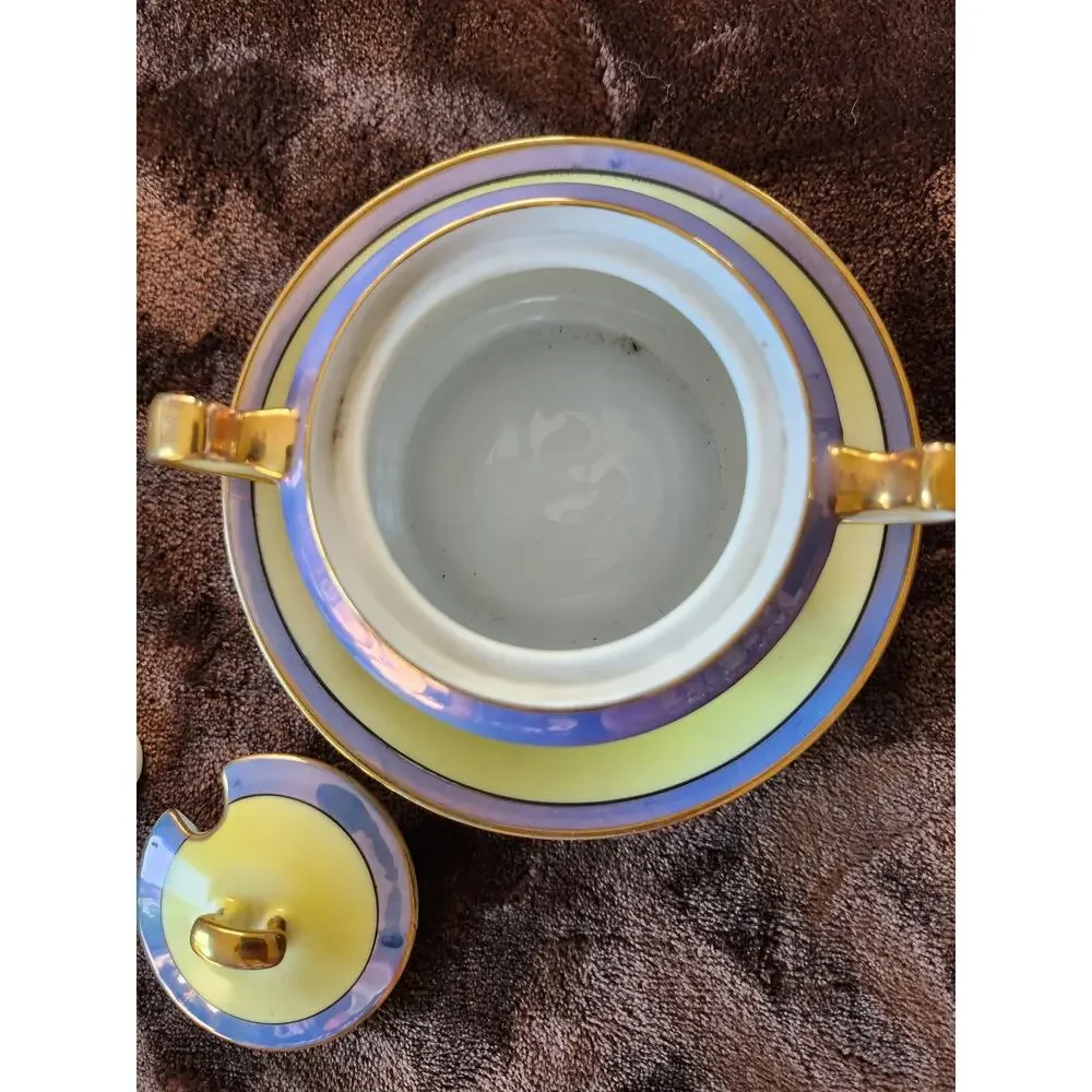 Vintage Noritake Japan Handpainted sugar bowl